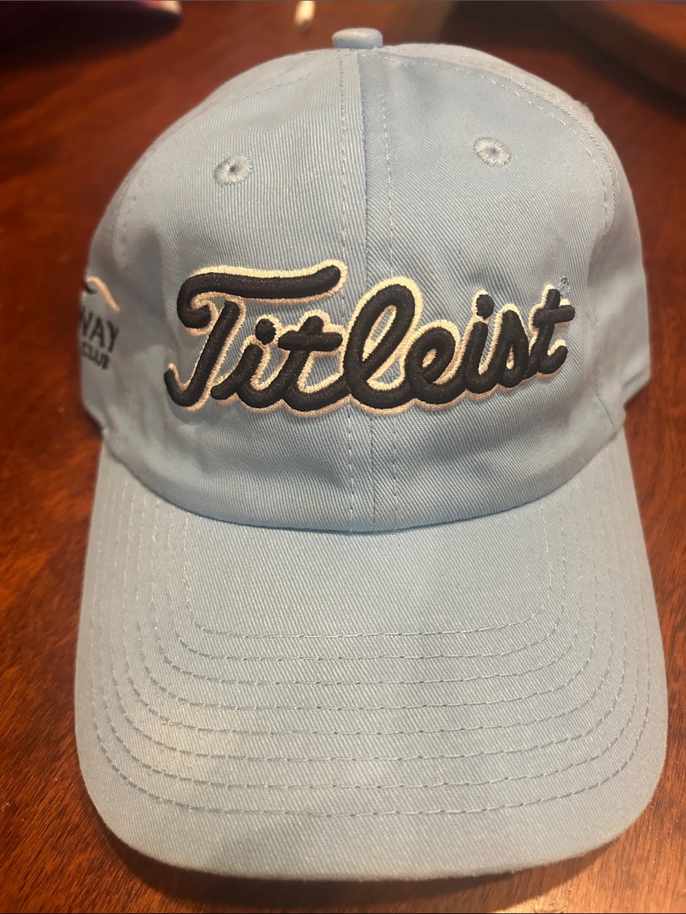 Titleist Light Blue Script Golf Cap O/S Lakeway Country Club Lake Travis Austin